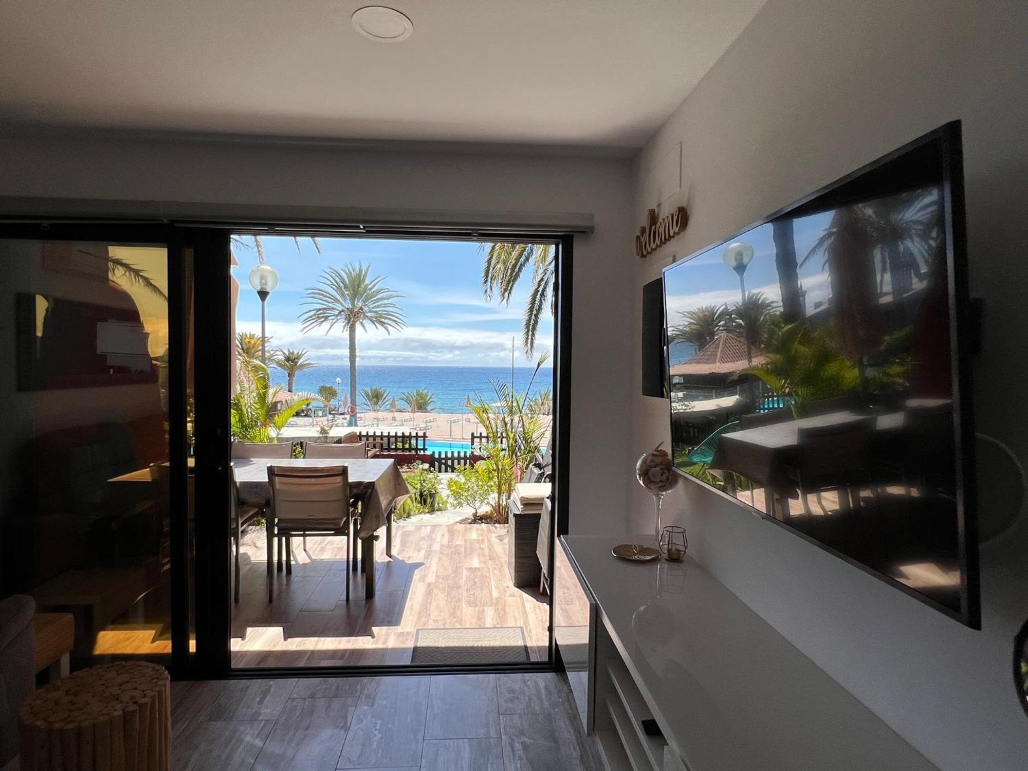 First Beachline Deluxe With Garden And Terrasse In Sun Club San Bartolomé Eksteriør billede
